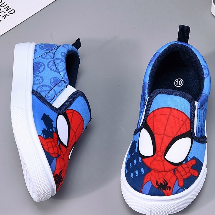 Giày Đi Trong Nhà In Hình Người Nhện Kiểu Hàn Quốc Cho Bé