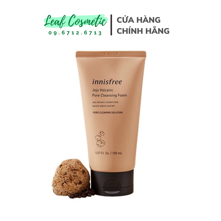 Sữa Rửa Mặt Làm Sạch Sâu Innisfree Jeju Volcanic Pore Cleansing Foam 150ml