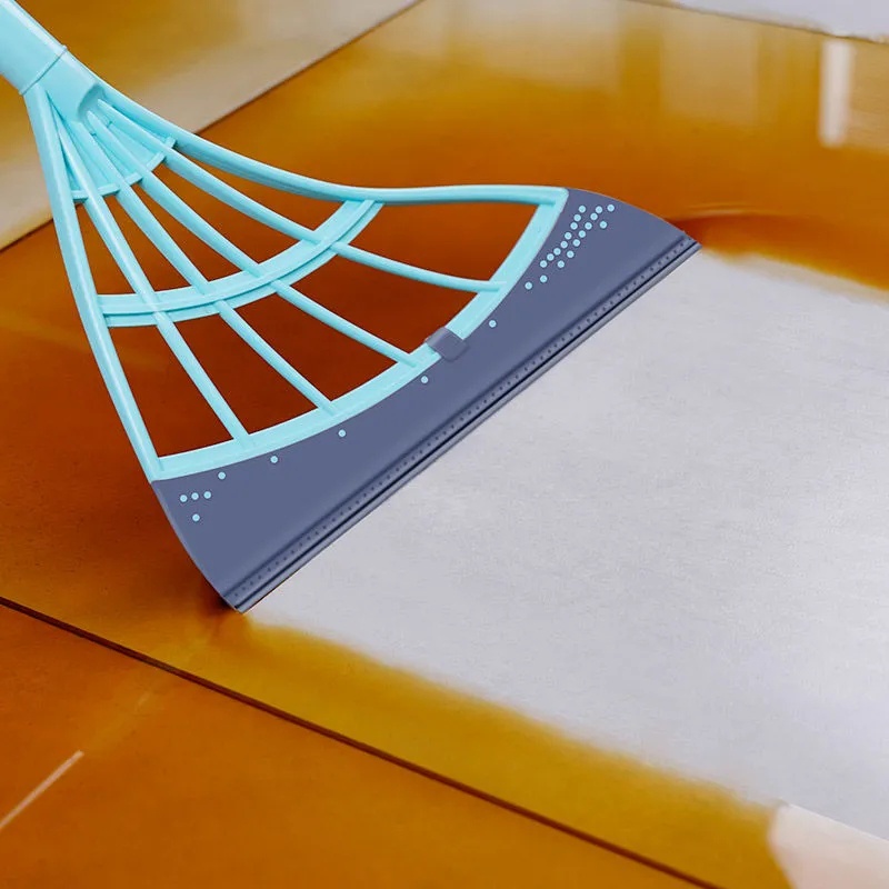 Chổi Silicone Quét Sàn Nhà Chống Dính Tay Cầm Dài Thần Kỳ Tiện Dụng