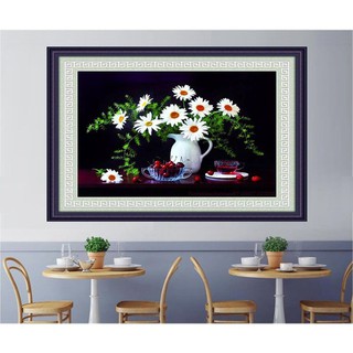 Tranh đính đá Cúc Họa Mi I 65x50cm I LV362