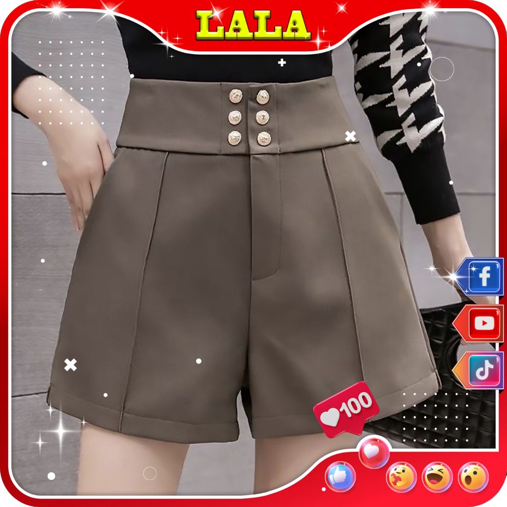 Quần Sooc Nữ Cạp Cao 6 Cúc Rosa Rosalala | BigBuy360 - bigbuy360.vn