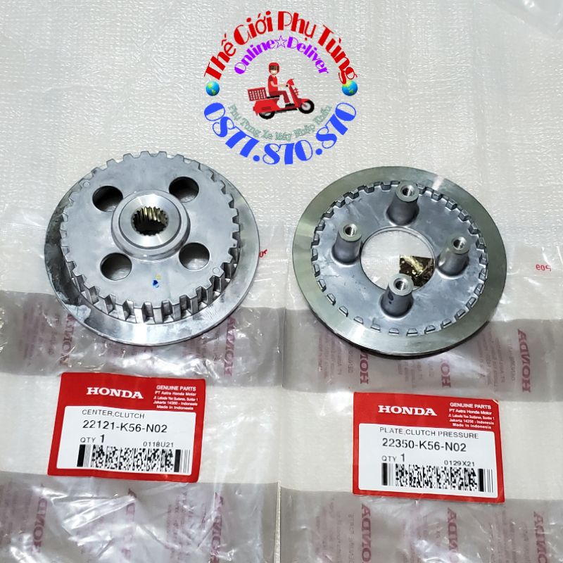 Đế nhôm nồi Sonic 150, Winner Zin mới hàng nhập khẩu Indonesia - 22121-K56-N02 / 22350-K56-N02
