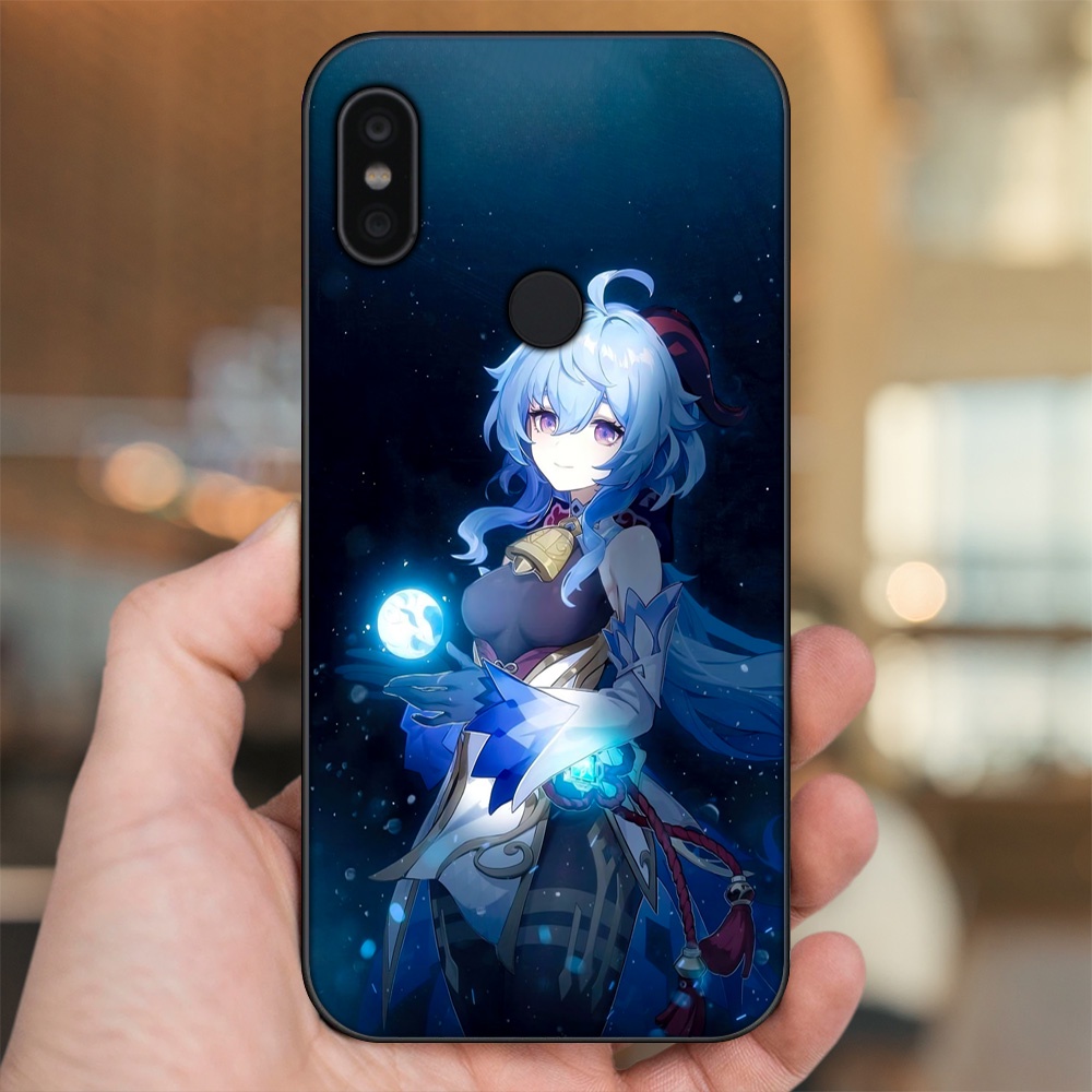 Ốp lưng Xiaomi Redmi Note 6 Pro viền đen in hình Ganyu Genshin Impact