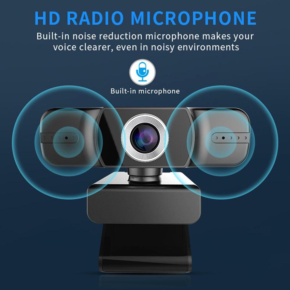 Quay video HD 1080P USB Webcam với micrô kép cho máy tính PC Văn phòng tại nhà Bài học trực tuyến Nguồn cung cấp