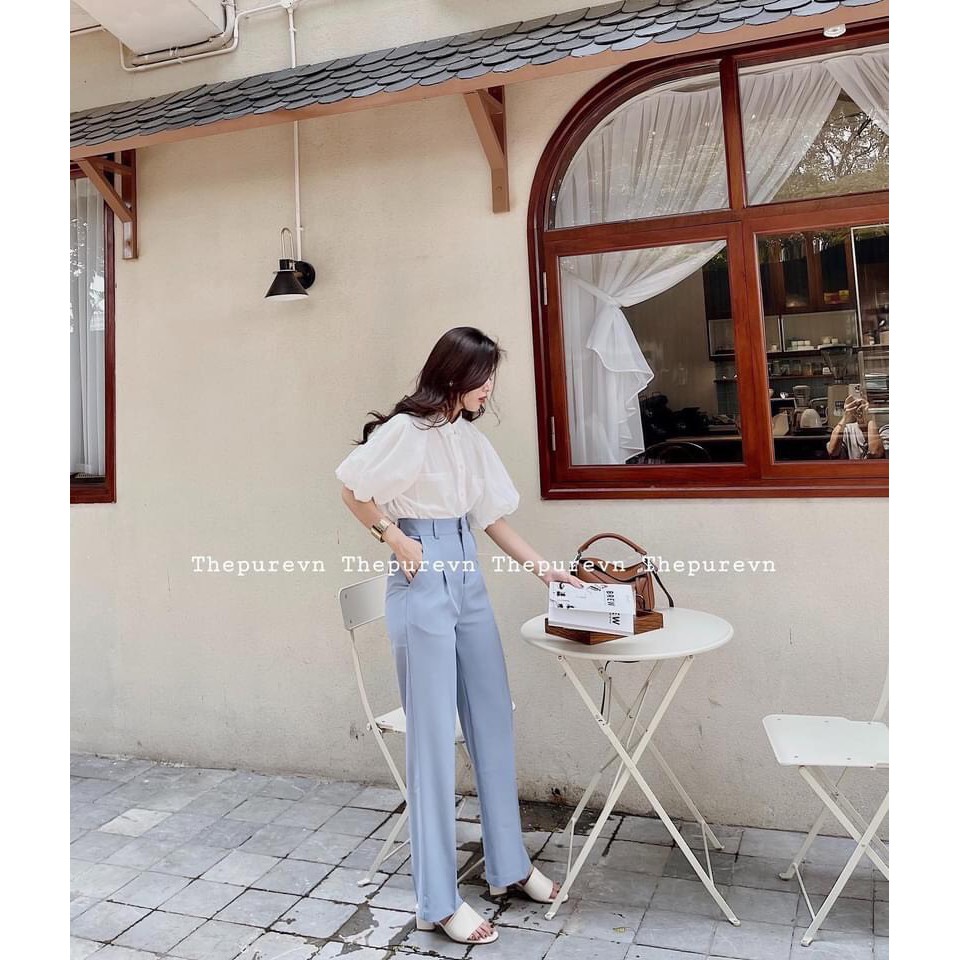 Áo Sơ Mi Công Sở OHO Chất Đũi Tắm Thoáng Mát, Áo Có Cổ Nữ Basic Đi Làm
