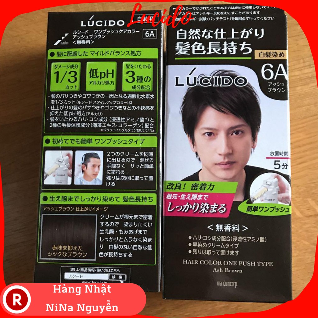 THUỐC NHUỘM TÓC LUCIDO ONE PUSH SỐ 7