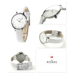 [Chính Hãng - Free ship - Không ưng hoàn tiền] Đồng hồ nữ Skagen Skw2145 dây da 3 kim ( White ), BESTPRICE