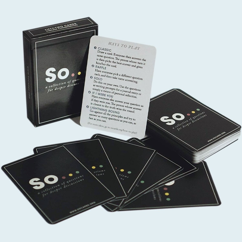 So Cards Deep Conversation Starters – Question Card Game for All Occasions (Volume Two)
