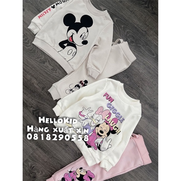 B369 - Bộ nỉ MK size nhí PRIMA cho bé