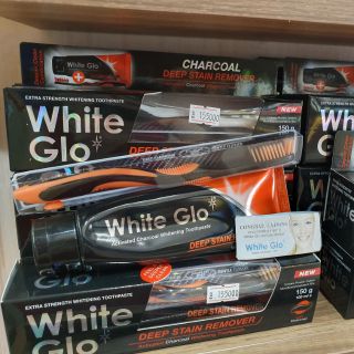 Bộ kem đánh răng White Glo hàng Úc 3in1