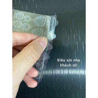 Keo dán móng 2 mặt, keo dán móng silicon ( 24 miếng 1 tờ )