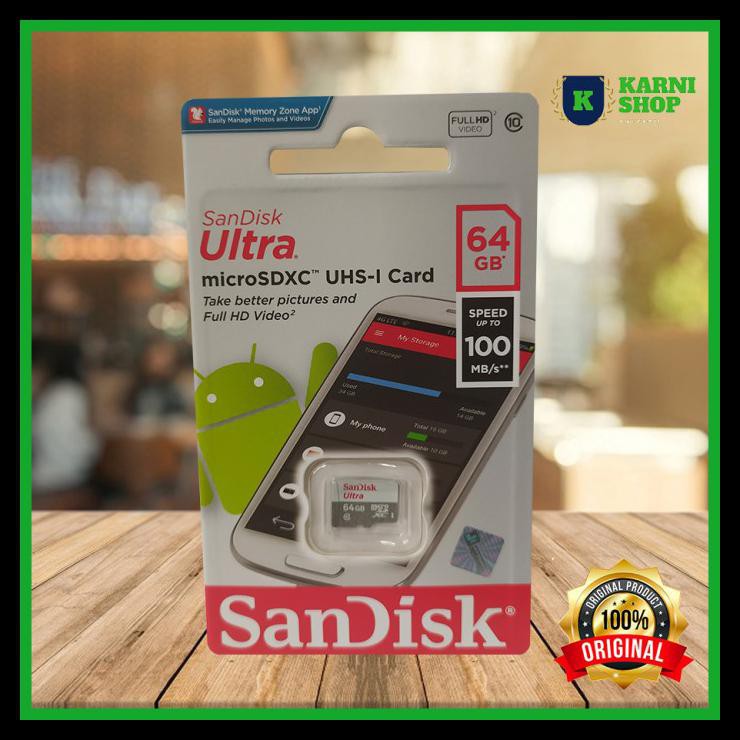 Thẻ nhớ Micro Sd Sandisk Ultra Class 10 64Gb 64Gb 80GB