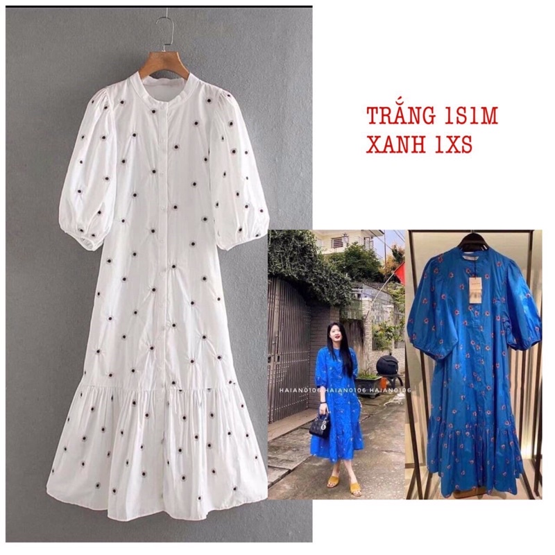 Đầm hoa thêu
