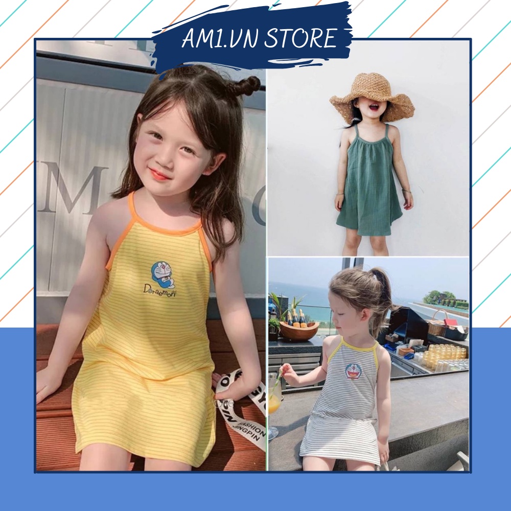 Váy bé gái 2 dây 8 đến 18 kg sành điệu AM107 TTR249 - đầm bé gái xinh xắn AM926 AM940