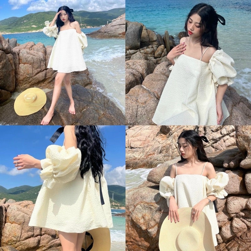 ĐẦM GẤM TAY RỚT 2 DÂY _