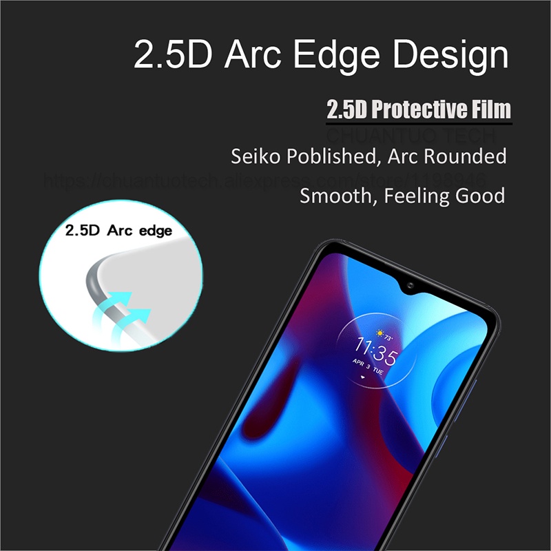 Kính Cường Lực Cong 3D Siêu Mỏng Chống Trầy Cho Moto G Pure 9H