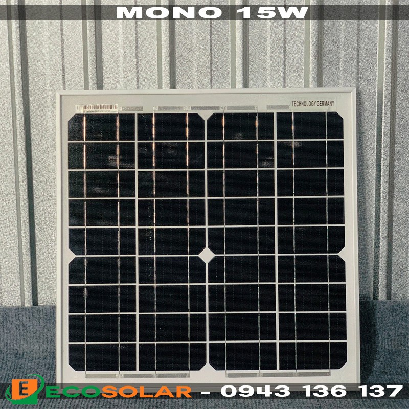 Pin năng lượng mặt trời mono 15w