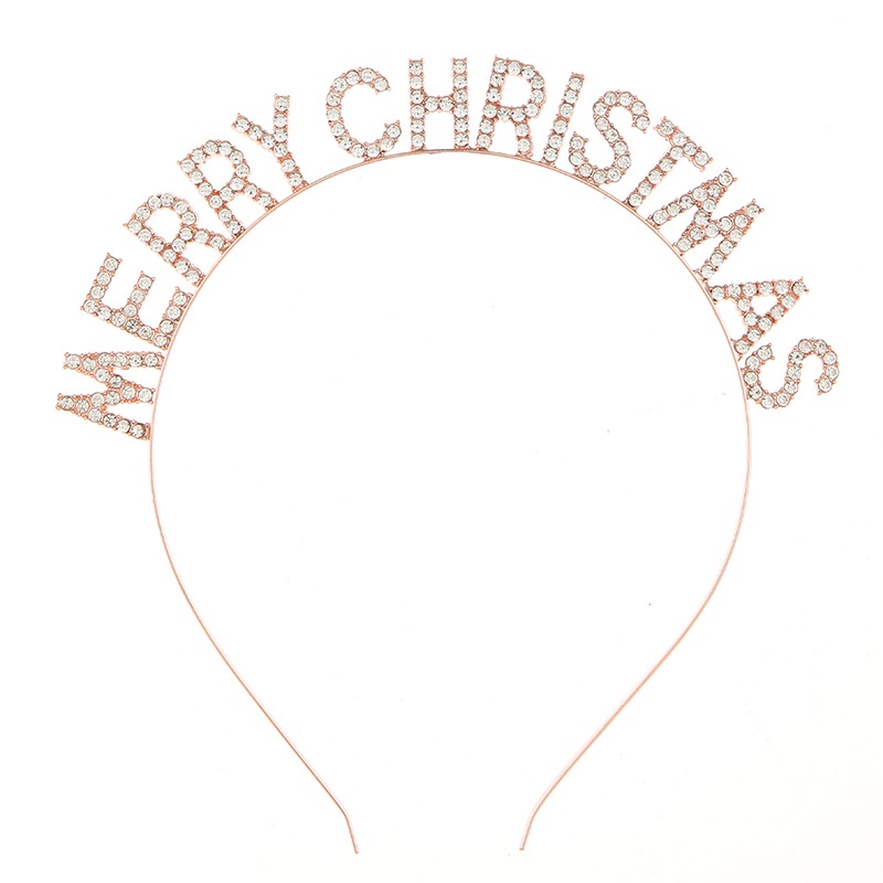 Băng đô cài tóc chữ Merry Christmas thời trang cho nữ