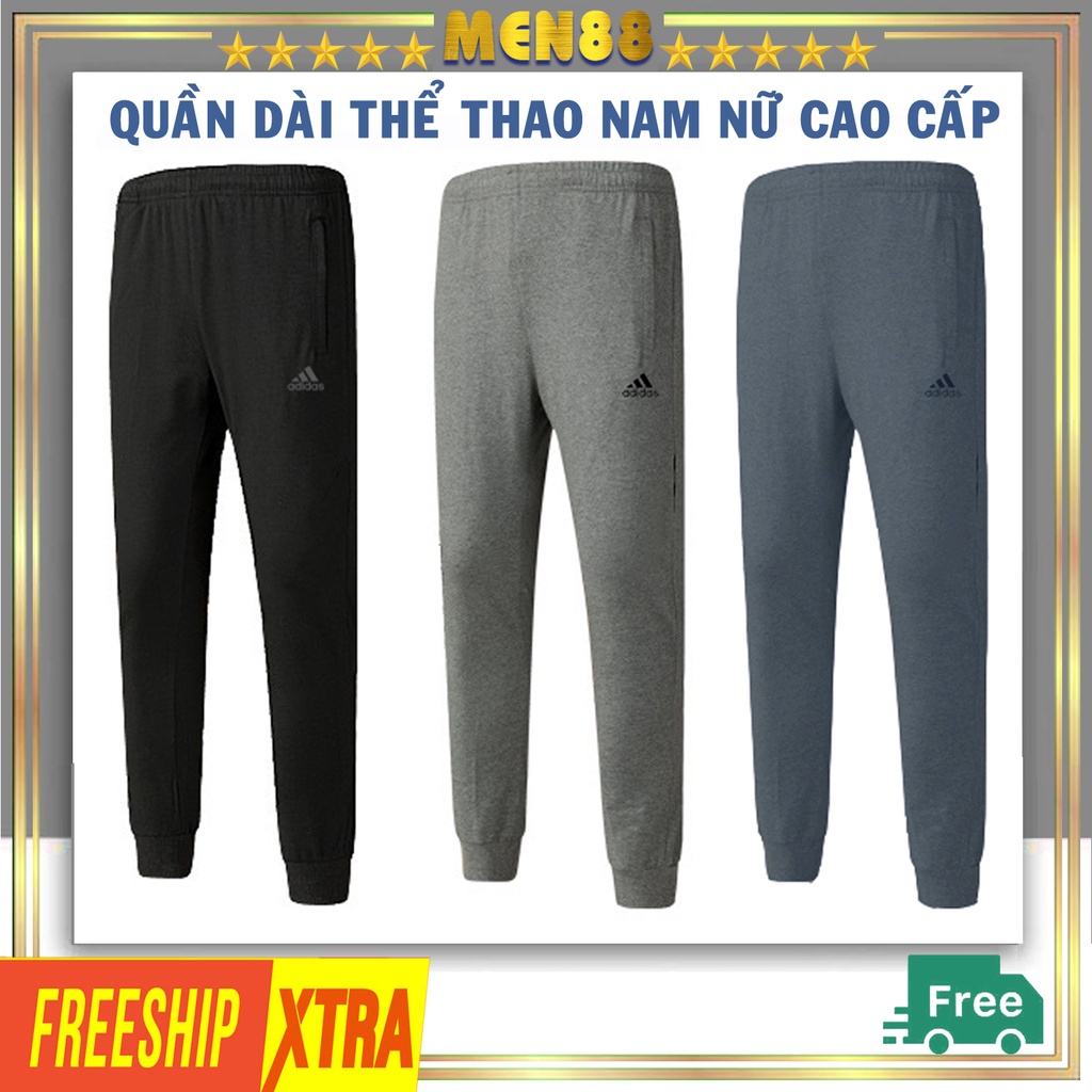 Quần dài thể thao nam nữ adidas cao cấp có big size lớn cho người mập