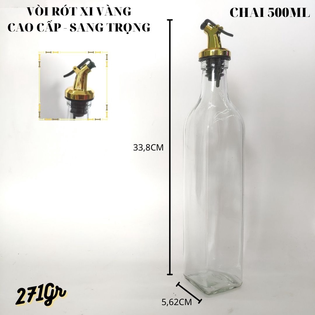 BỘ 3 CHAI THỦY TINH RÓT XỊT DẦU ĂN GIA VỊ NƯớC TƯơNG MẮM GIẤM RƯợ U 250ML 500ML 600ML FREESHIP 50K LỌ THỦY TINH GIÁ RẺ
