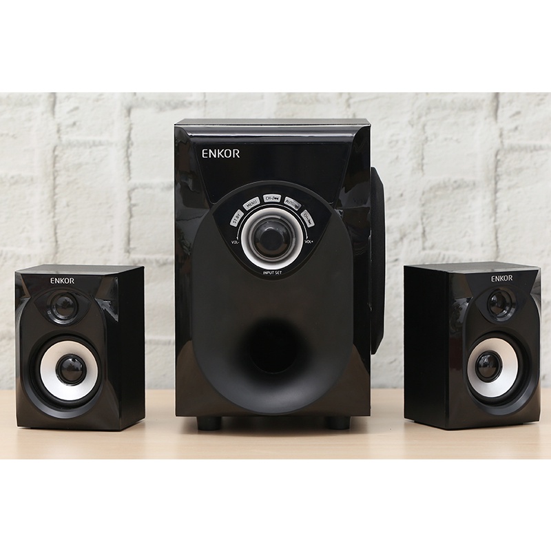 Loa vi tính Bluetooth Enkor R228 - 2.1 - Hàng Trưng Bày Chính Hãng