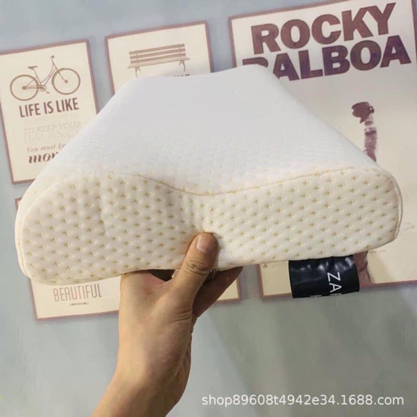 (Bán Buôn Sỉ) Gối cao su non ZARA HOME cao cấp chống ngáy ngủ, đau vai gáy