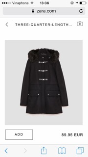 Áo khoác Zara authentic