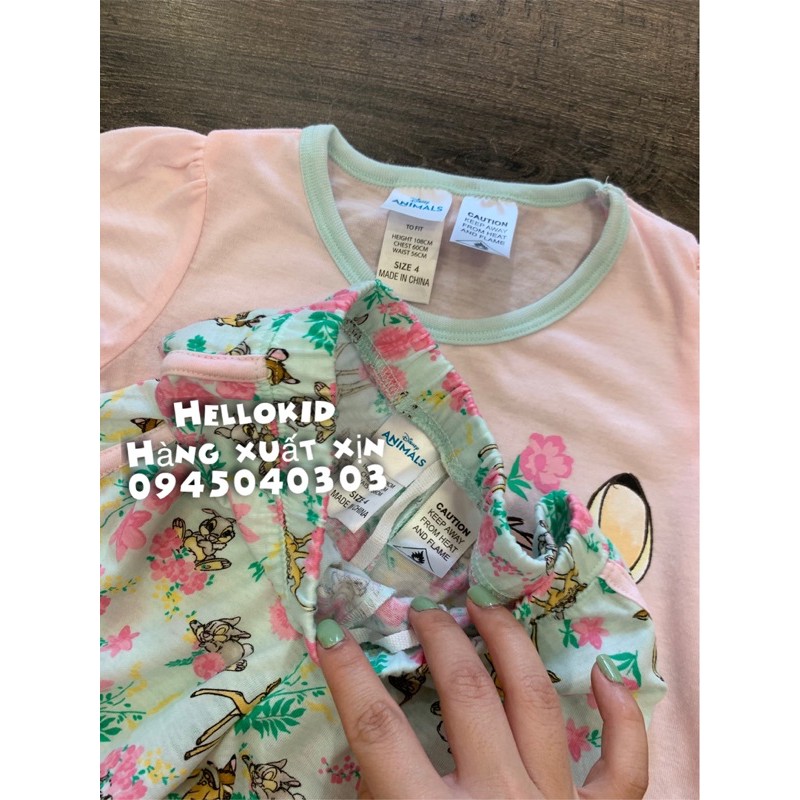 bộ cotton nai bambi