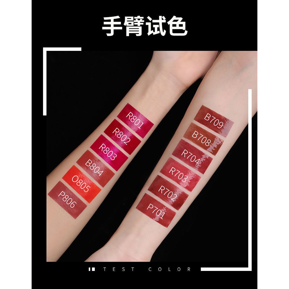 (Hàng Mới Về) Son Bóng Hiệu Ứng Gương Màu Đen Nhỏ Gọn Tiện Dụng | BigBuy360 - bigbuy360.vn