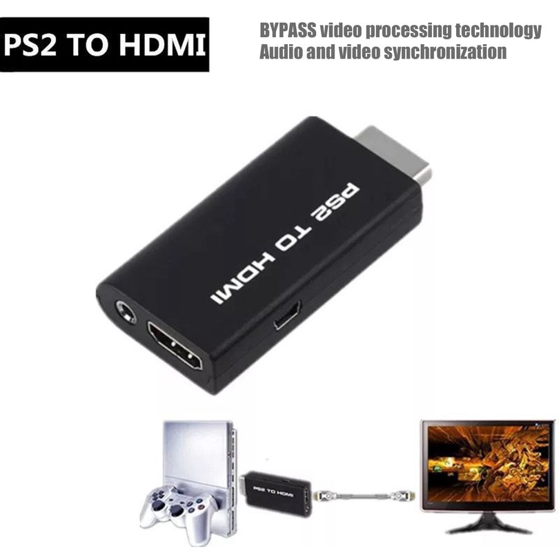 Cáp HDMI chuyển đổi video âm thanh từ PS2 sang HDMI AV thiết kế nhỏ gọn cho SONY