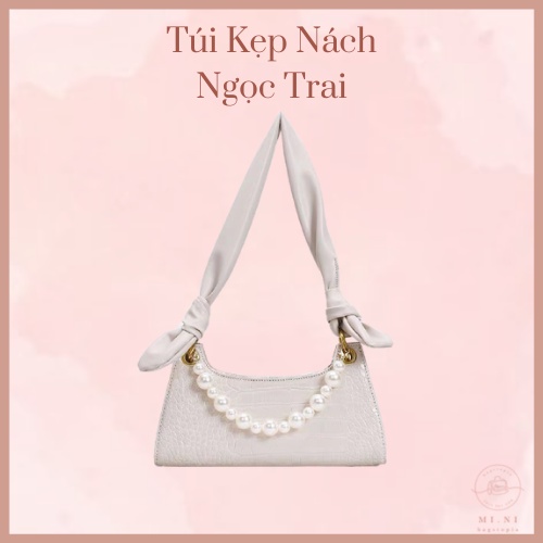 Túi kẹp nách Da Rắn Dây Xích Ngọc độc đáo chất da cao cấp siêu trend 2020