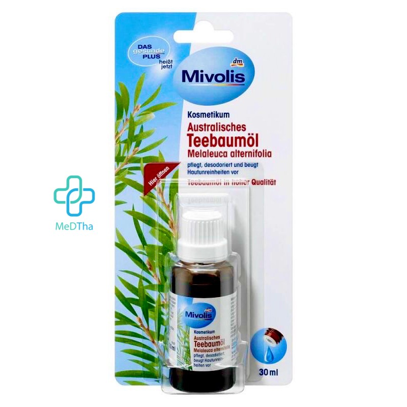 Tinh Dầu Tràm Trà Úc Mivolis Australisches Teebaumol - 30 ml [Hàng Authentic Đức]