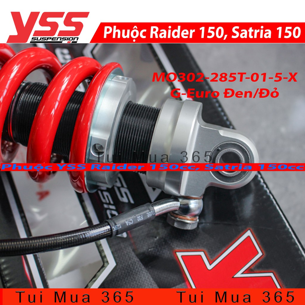 Phuộc YSS G Euro Raider 150, Satria 150 Đen/Đỏ