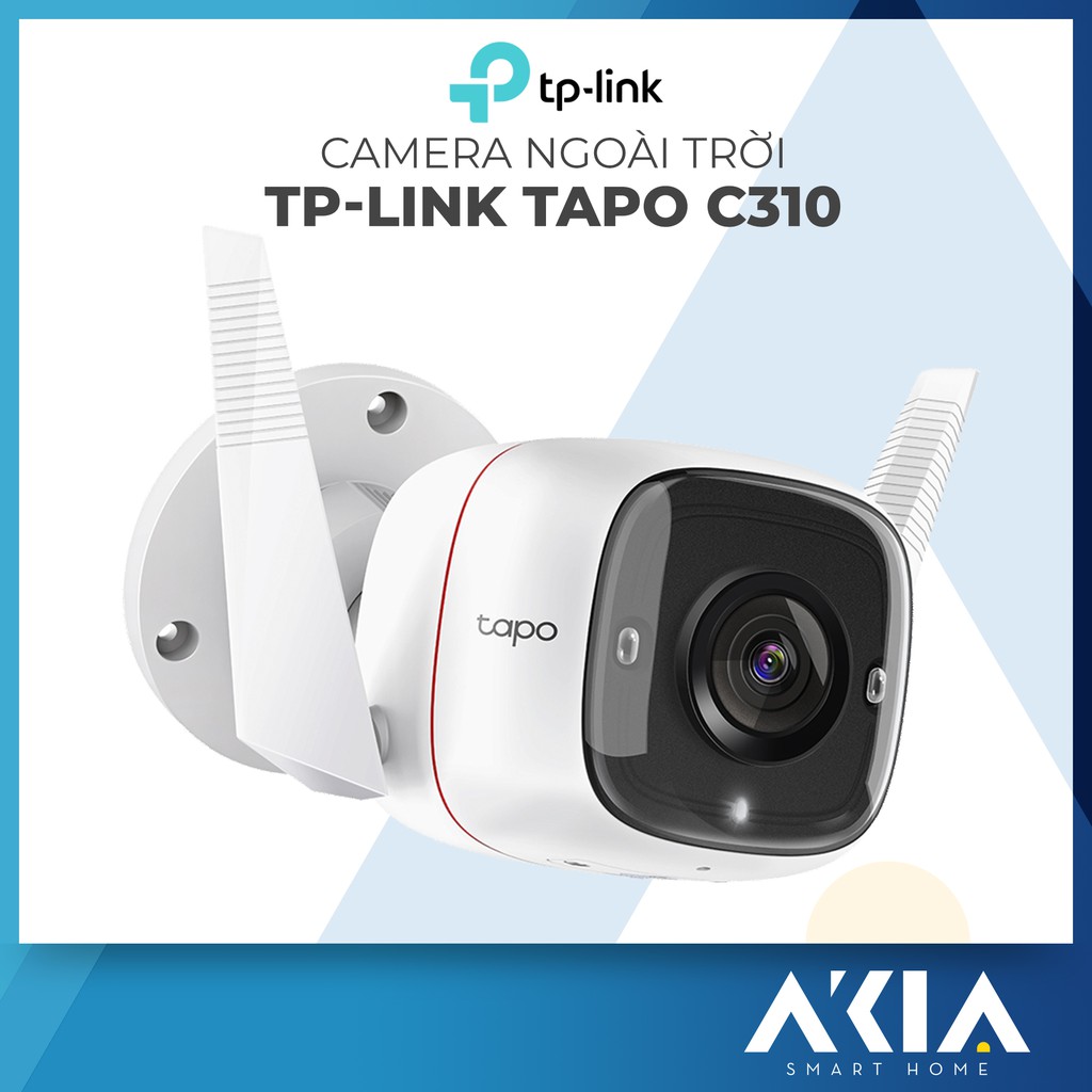 Camera Wifi TP Link Tapo C310 độ phân giải 3MP - Camera ngoài trời, Chống nước IP67, Có quay đêm, Đàm thoại 2 chiều