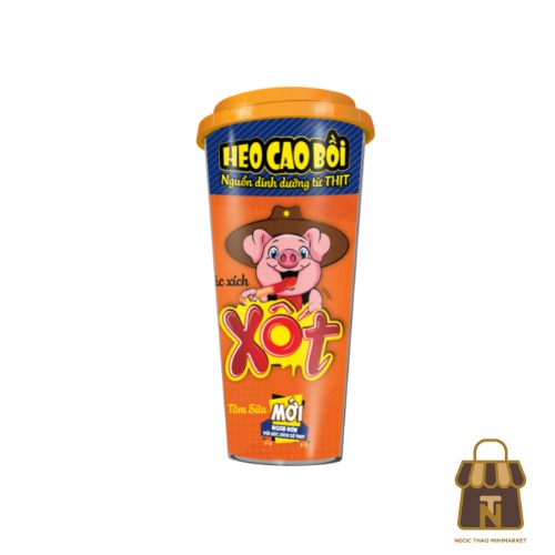 Xúc xích lắc 4 Vị Heo Cao Bồi ly 60g