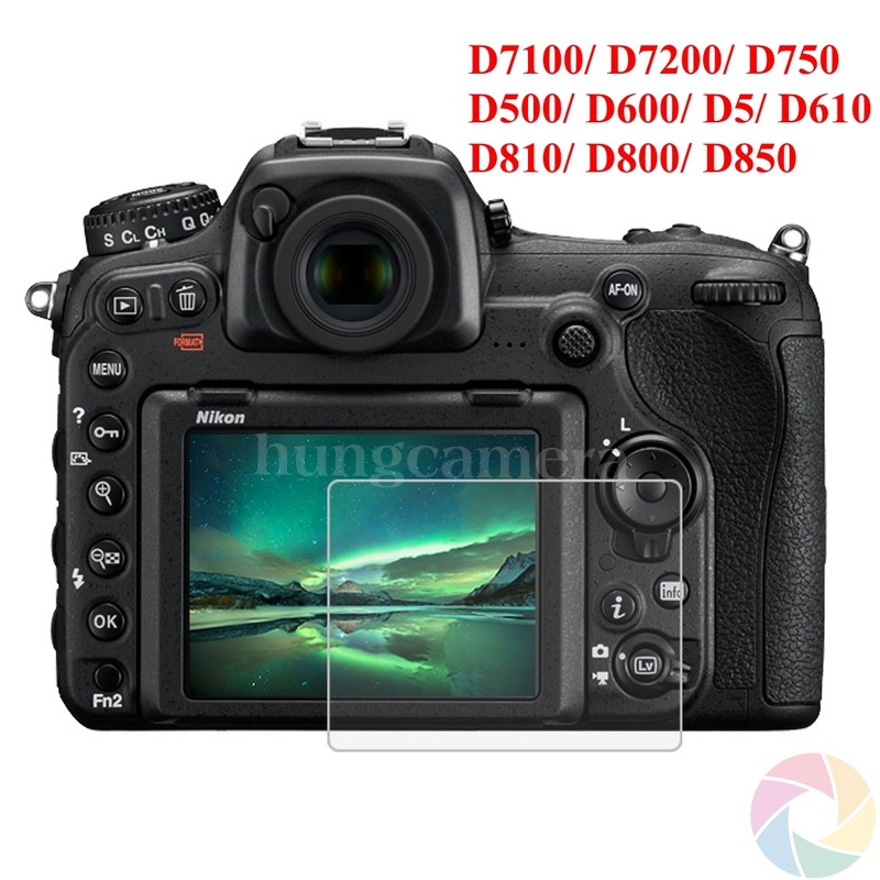 Miếng dán màn hình cường lực cho máy ảnh Nikon D7100 D7200 D810 D750 D610 D600 D850