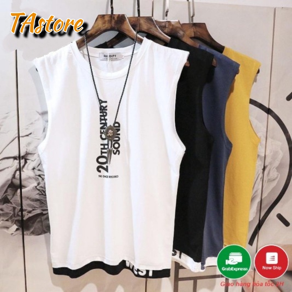 Áo Thun 3 Lỗ Áo sát nách Nam Nữ 20thThời Trang Cao Cấp Thoáng Mát cho Mùa Hè Yêu Thương - TASTORE