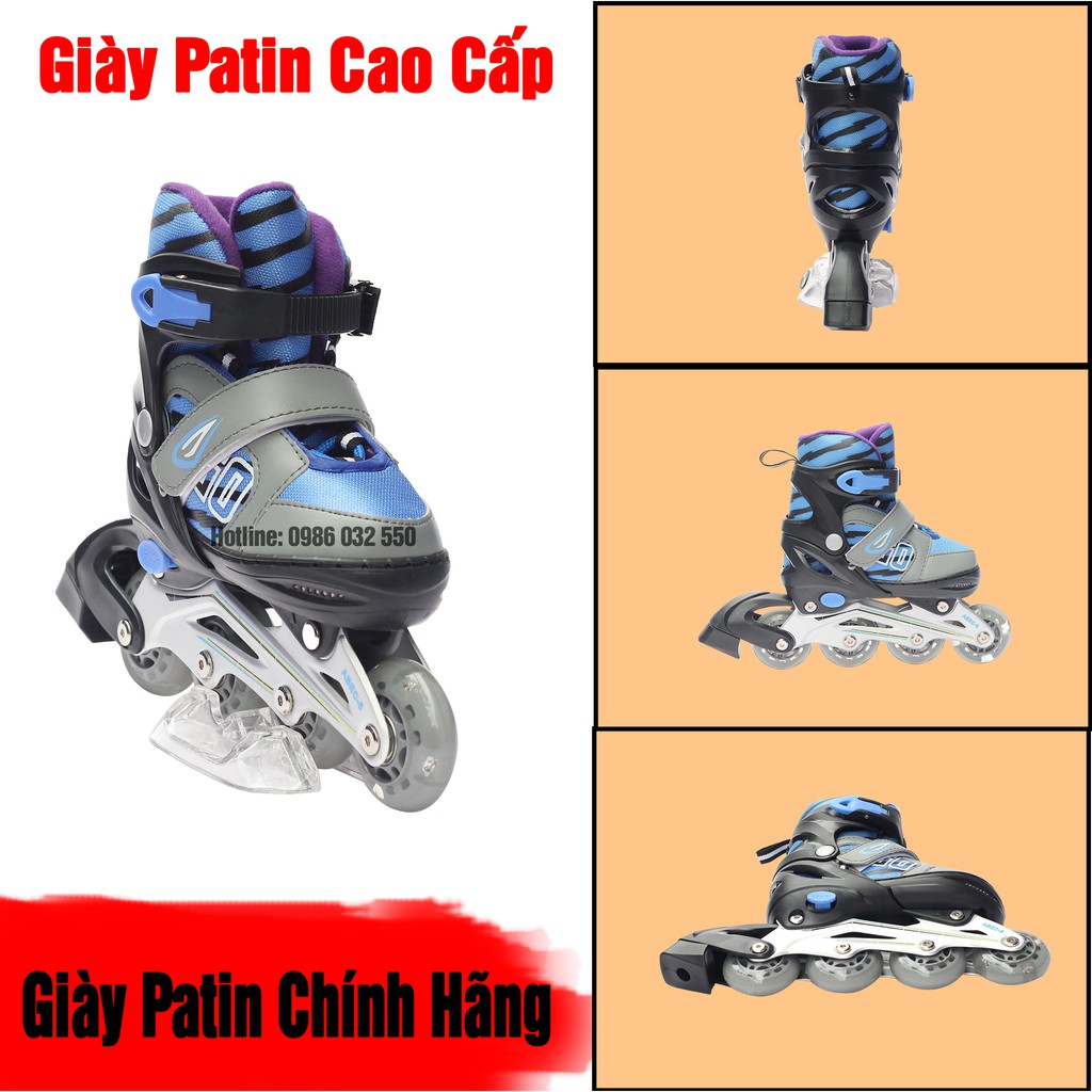 (AI BẢO CỨ RẺ LÀ KO XỊN HÃY VÀO) Giầy Patin Phát Sáng INLINE SKATE, Hàng Hãng, Chất Lượng 5 Sao,(Xanh, Hồng)