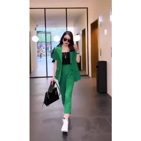 Bộ vest moon siêu xinh siêu sành điệu nhé khách yêu. chất vải tây đẹp mịn, lên đứng dáng