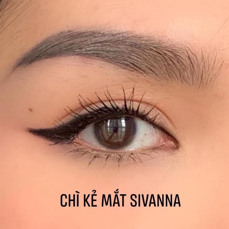 Chì kẻ mí trong ngoài 2in1 Sivanna Colors Long Wear Gel Eyeliner Pen siêu lì 24h không lem không trôi