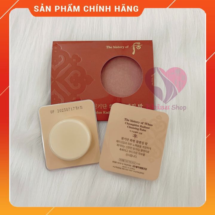 {Date 2023} Tẩy trang Whoo tái sinh Cheongidan Radiant Cleansing Balm 4ml