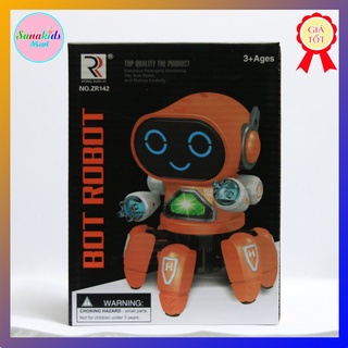 Đồ chơi Robot 6 chân phát nhạc có đèn led nhảy múa vui nhộn