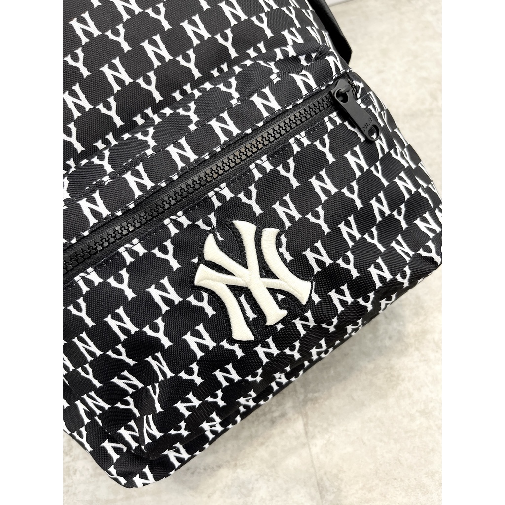 Balo NY M.L.B Monogram Backpack - Black XUẤT DƯ FULL TEM TAG