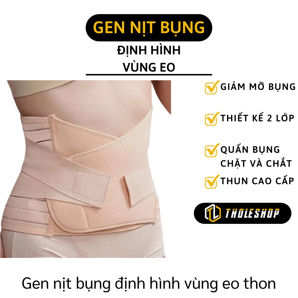 Đai nịt bụng - Gen nịt bụng định hình vòng eo thon gọn 2 lớp giúp giảm mỡ bụng mọi lúc 2844