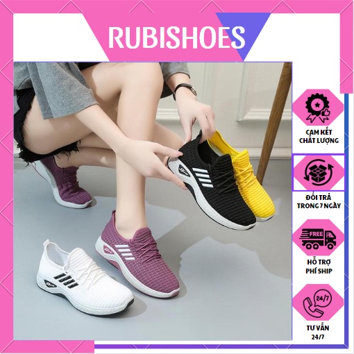 GIÀY THỂ THAO NỮ SPORT SIÊU HOT CHẤT VẢI THOÁNG KHÍ ÊM CHÂN-GTNA24''RUBISHOES''