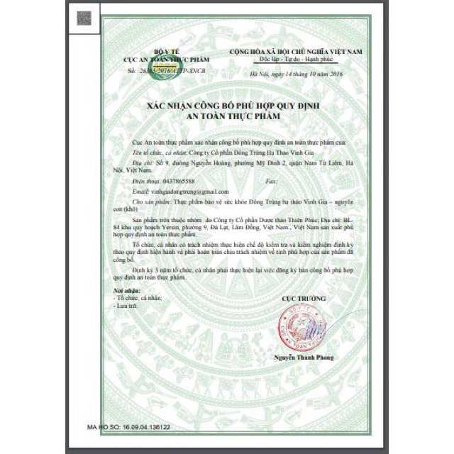 Đông trùng hạ thảo Tohchukasou Royal Gold 420 viên Nhật Bản