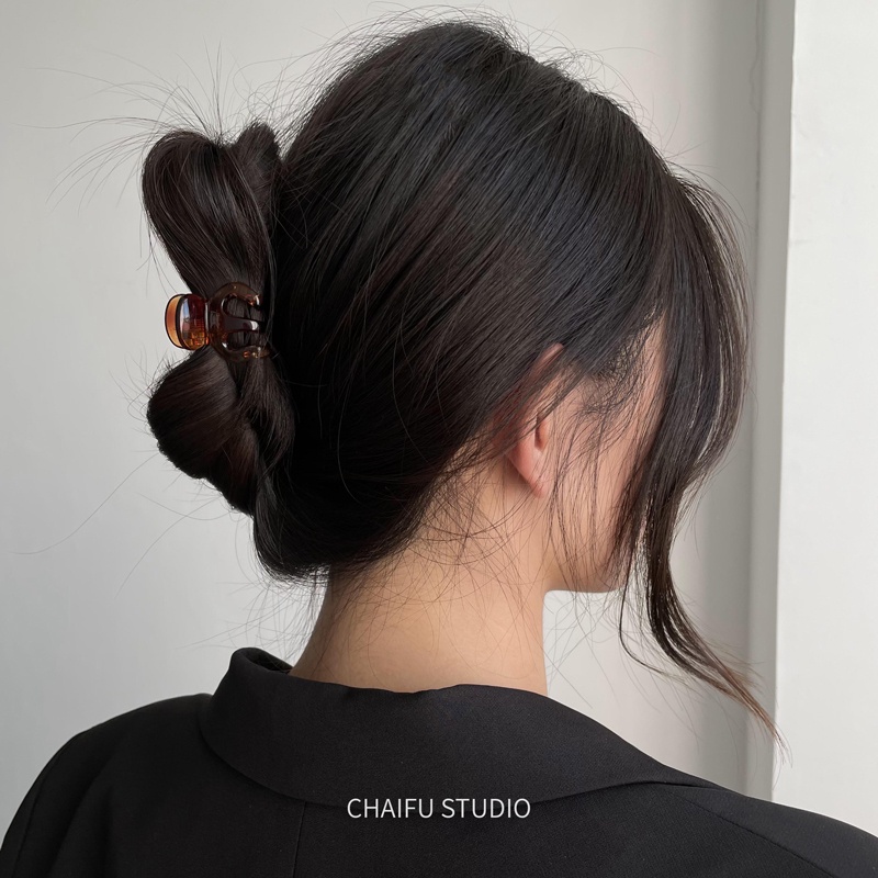 Kẹp Tóc Đuôi Ngựa Hình Bạch Tuộc Cỡ Nhỏ Phong Cách Hàn Quốc Đơn Giản Thời Trang