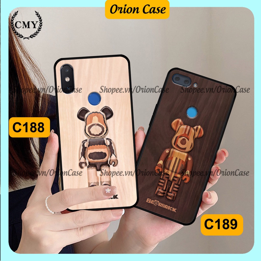 Ốp lưng Xiaomi Mi 8 SE / Mi 8 Lite in hình bearbrick 3D thời trang, cá tính. ốp chống sốc, bền đẹp