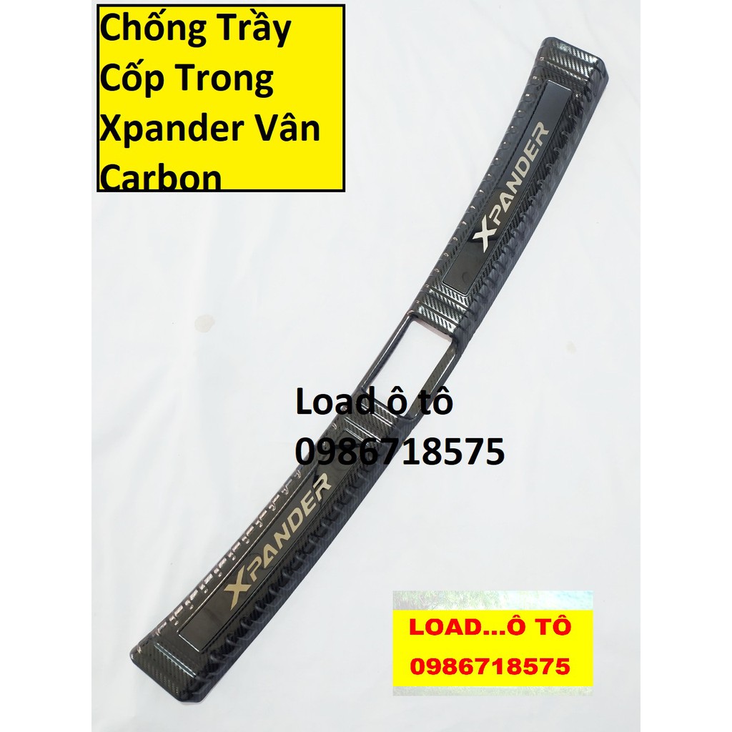 Bộ Chống Trầy Cốp Xe Xpander 2022-2018, Xpander Cross Mẫu Vân Carbon Trong, Ngoài Có Mặt Chữ Bóng