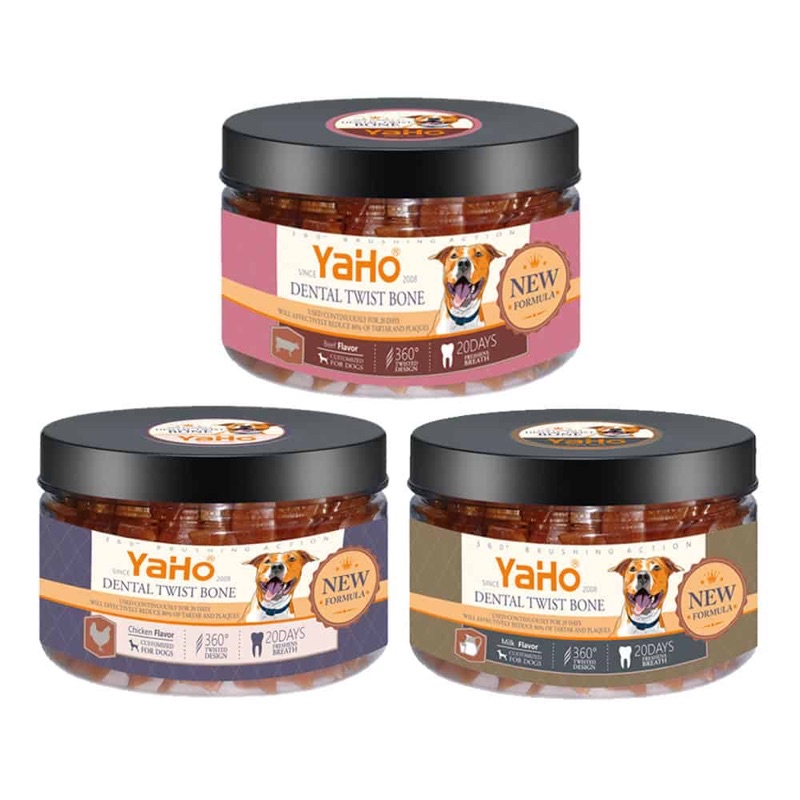 Xương xoắn Yaho mix vị cho chó